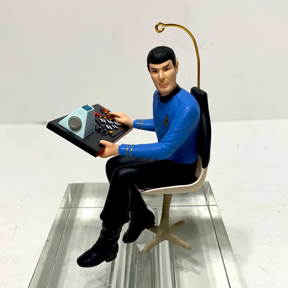 Vintage STAR TREK Spock at keyboard Hallmark 1996